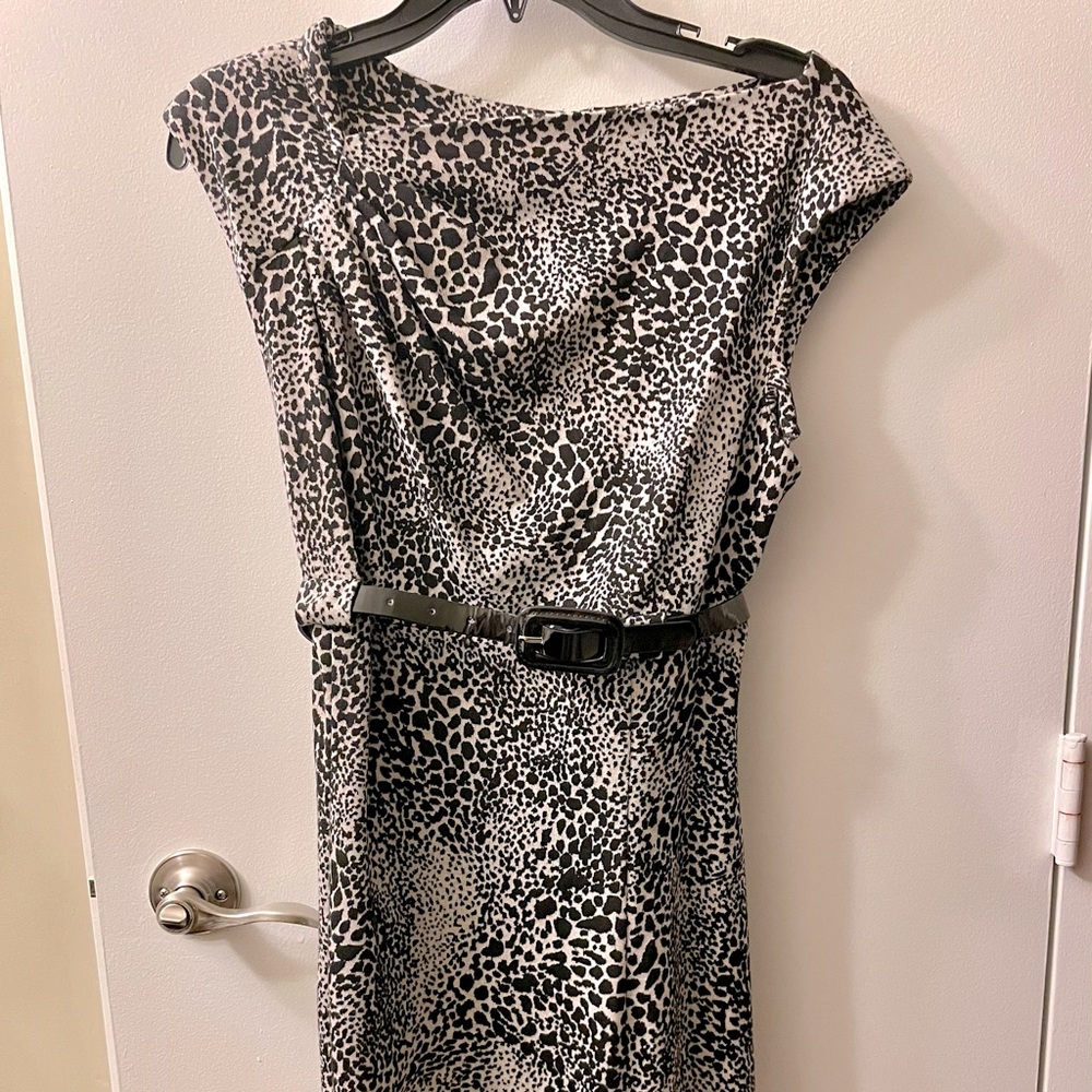 Calvin Klein cap-sleeved dress